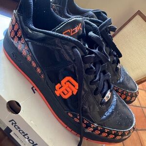 San Francisco Giants Reebok Black and Orange Logo Sneakers
